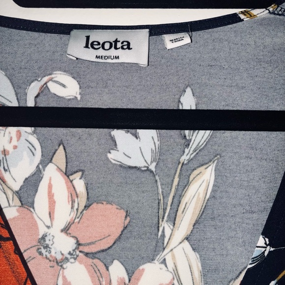 Leota Black Floral Long Sleeve Dress - Picture 2 of 5